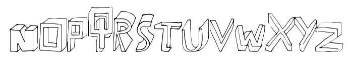 ExtraDimension Font LOWERCASE