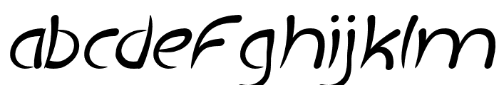 ExtraHot-Italic Font LOWERCASE