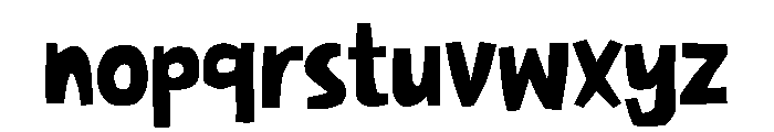 Extrandy Font LOWERCASE