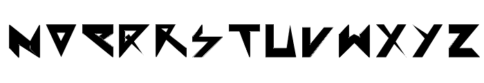 Extraterrestial Font LOWERCASE