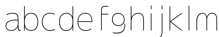 Extremame Thin Font LOWERCASE