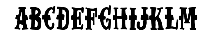Extreme Cowboy Font UPPERCASE