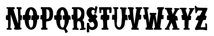 Extreme Cowboy Font UPPERCASE