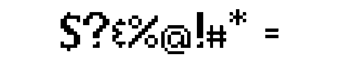 exclusion Font OTHER CHARS
