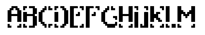 exclusion Font UPPERCASE