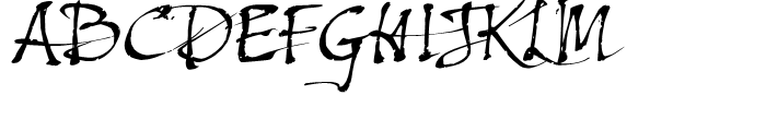 Excalibur SCF Regular Font UPPERCASE