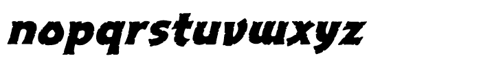 Excalibur Stone Bold Italic Font LOWERCASE