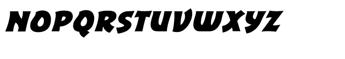 Excalibur Sword Thrust Bold Italic Font LOWERCASE