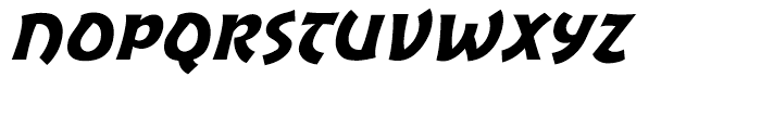 Excalibur Sword Thrust Italic Font UPPERCASE