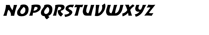 Excalibur Sword Thrust Italic Font LOWERCASE