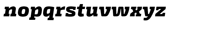 Exo Slab Extra Bold Italic Font LOWERCASE