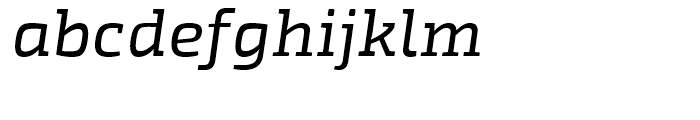Exo Slab Italic Font LOWERCASE