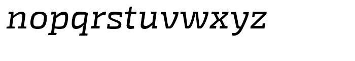 Exo Slab Italic Font LOWERCASE
