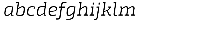 Exo Slab Light Italic Font LOWERCASE