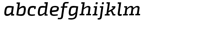 Exo Slab Medium Italic Font LOWERCASE