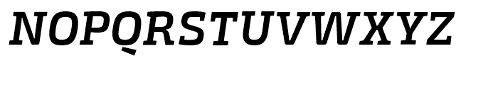 Exo Slab Semi Bold Italic Font UPPERCASE