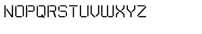 Expedition Stencil Thin Font LOWERCASE