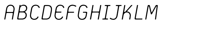 Extreme Sans Light Italic Font UPPERCASE