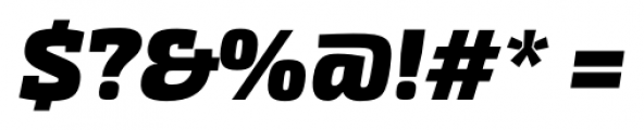 Exo Slab Pro Black Italic Font OTHER CHARS