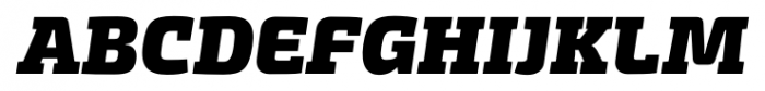 Exo Slab Pro Black Italic Font UPPERCASE