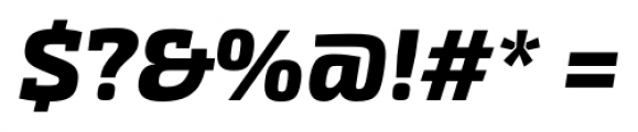 Exo Slab Pro Extra Bold Italic Font OTHER CHARS
