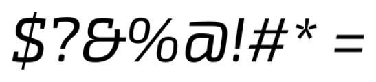 Exo Slab Pro Italic Font OTHER CHARS