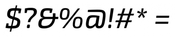 Exo Slab Pro Medium Italic Font OTHER CHARS