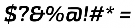 Exo Slab Pro Semi Bold Italic Font OTHER CHARS