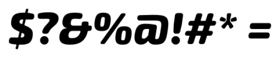 Exo Soft Extra Bold Italic Font OTHER CHARS