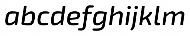 Exo Soft Medium Italic Font LOWERCASE