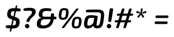 Exo Soft Semi Bold Italic Font OTHER CHARS