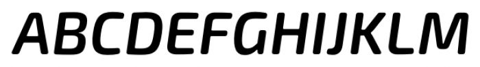 Exo Soft Semi Bold Italic Font UPPERCASE