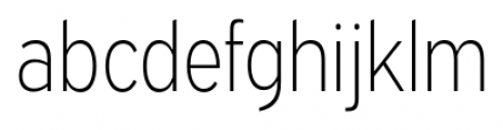 Expressway Condensed ExtraLight Font LOWERCASE