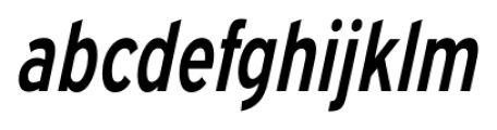 Expressway Condensed SemiBold Italic Font LOWERCASE