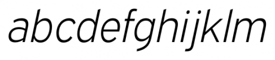 Expressway Light Italic Font LOWERCASE