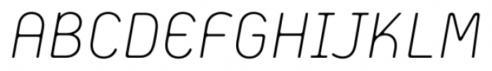 Extreme Sans Thin Italic Font UPPERCASE