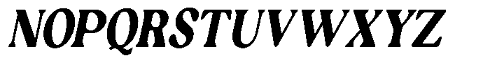 Ex Vaganza Black Condensed Slanted Font UPPERCASE