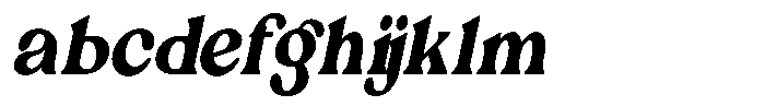Ex Vaganza Black Condensed Slanted FONT