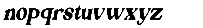 Ex Vaganza Black Condensed Slanted Font LOWERCASE