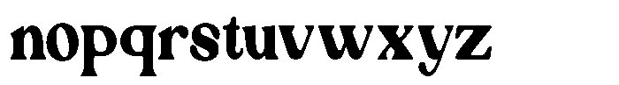 Ex Vaganza Black Condensed Font LOWERCASE