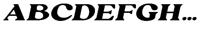 Ex Vaganza Black Expanded Slanted Font UPPERCASE