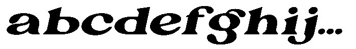 Ex Vaganza Black Expanded Slanted FONT