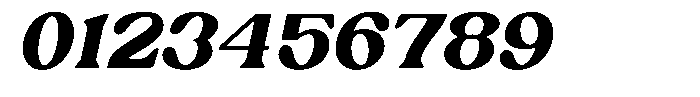 Ex Vaganza Black Slanted Font OTHER CHARS