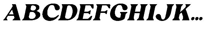 Ex Vaganza Black Slanted Font UPPERCASE