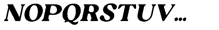Ex Vaganza Black Slanted Font UPPERCASE