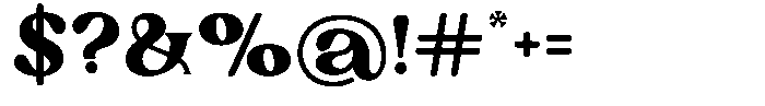 Ex Vaganza Black Font OTHER CHARS