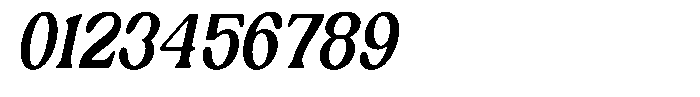 Ex Vaganza Bold Condensed Slanted Font OTHER CHARS