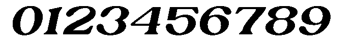 Ex Vaganza Bold Expanded Slanted Font OTHER CHARS