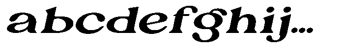 Ex Vaganza Bold Expanded Slanted FONT