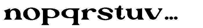 Ex Vaganza Bold Expanded Font LOWERCASE